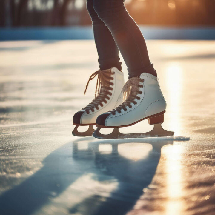 Patins en hiver (image générée par Adobe Firefly)