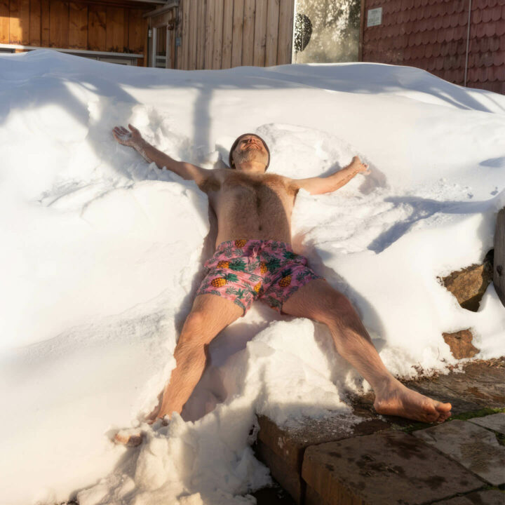 Ange dans la neige