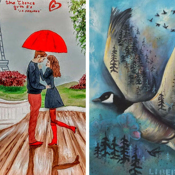 Exposition : Sylvie Charette et Raymonde Loyer Toiles de Sylvie Charette et Raymonde Loyer