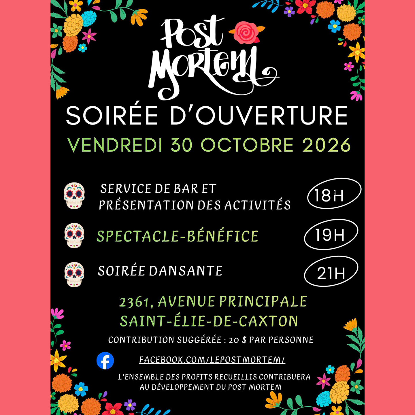 Ouverture officielle du Post Mortem